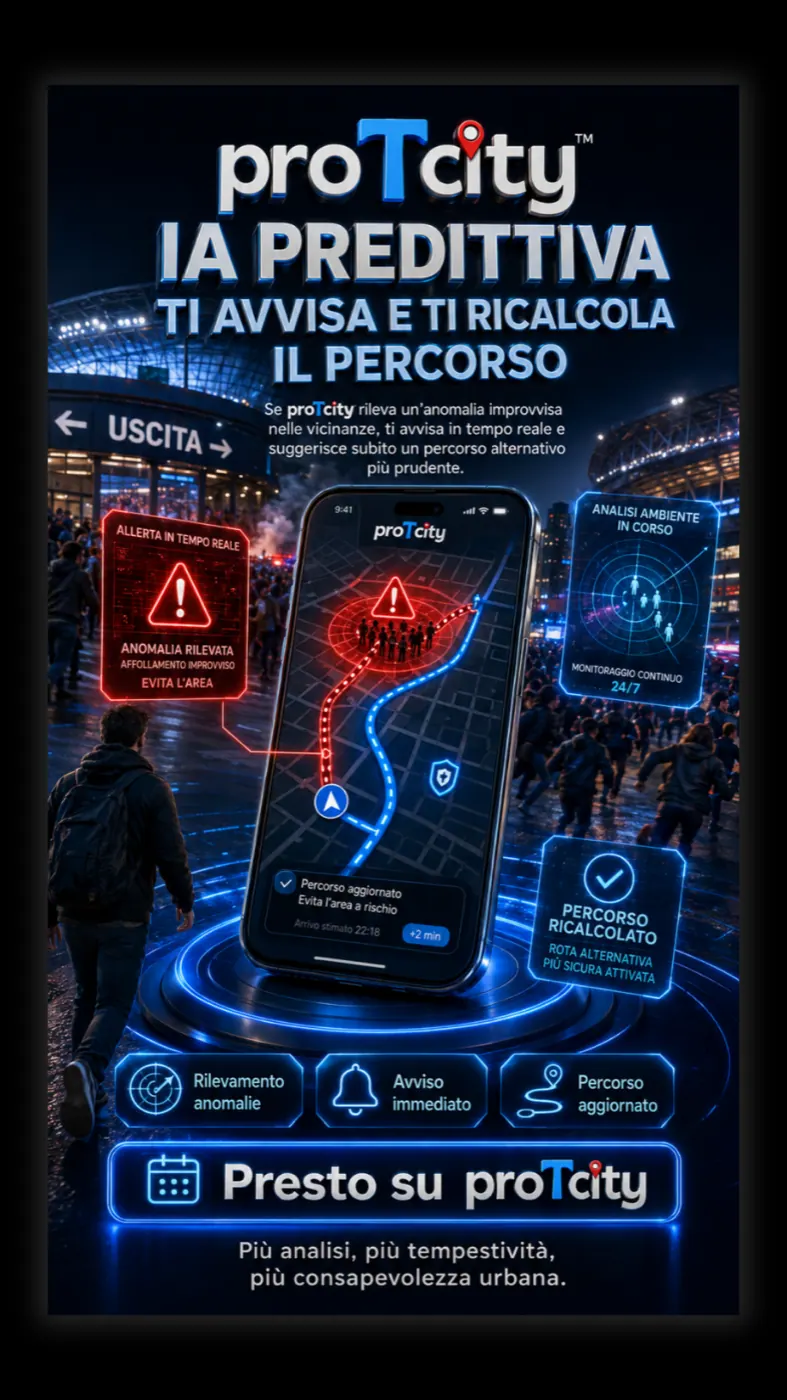 Concept proTcity con AI predittiva urbana